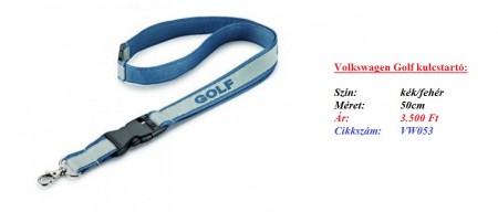 Volkswagen Golf kulcstartó